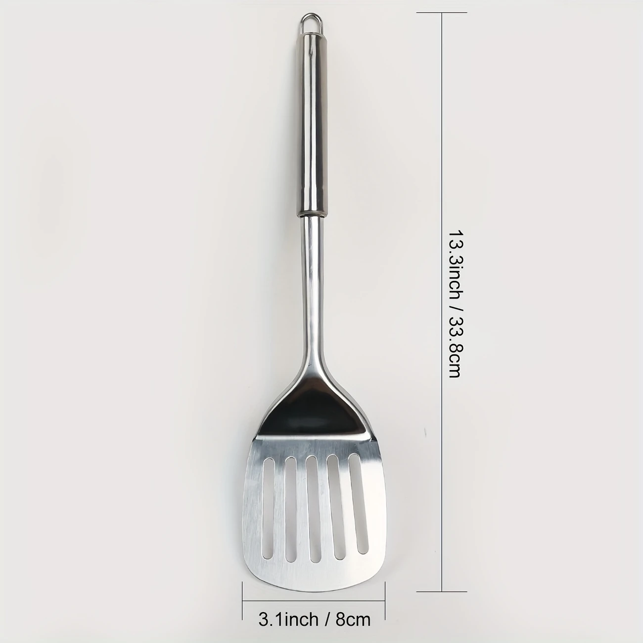1pc Premium Stainless Steel Slotted Turner - Image 4