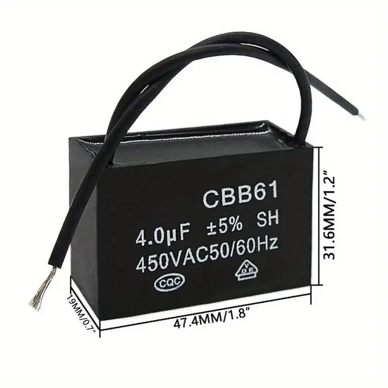 2pcs 450V Ceiling Fan Run Capacitors - Image 3