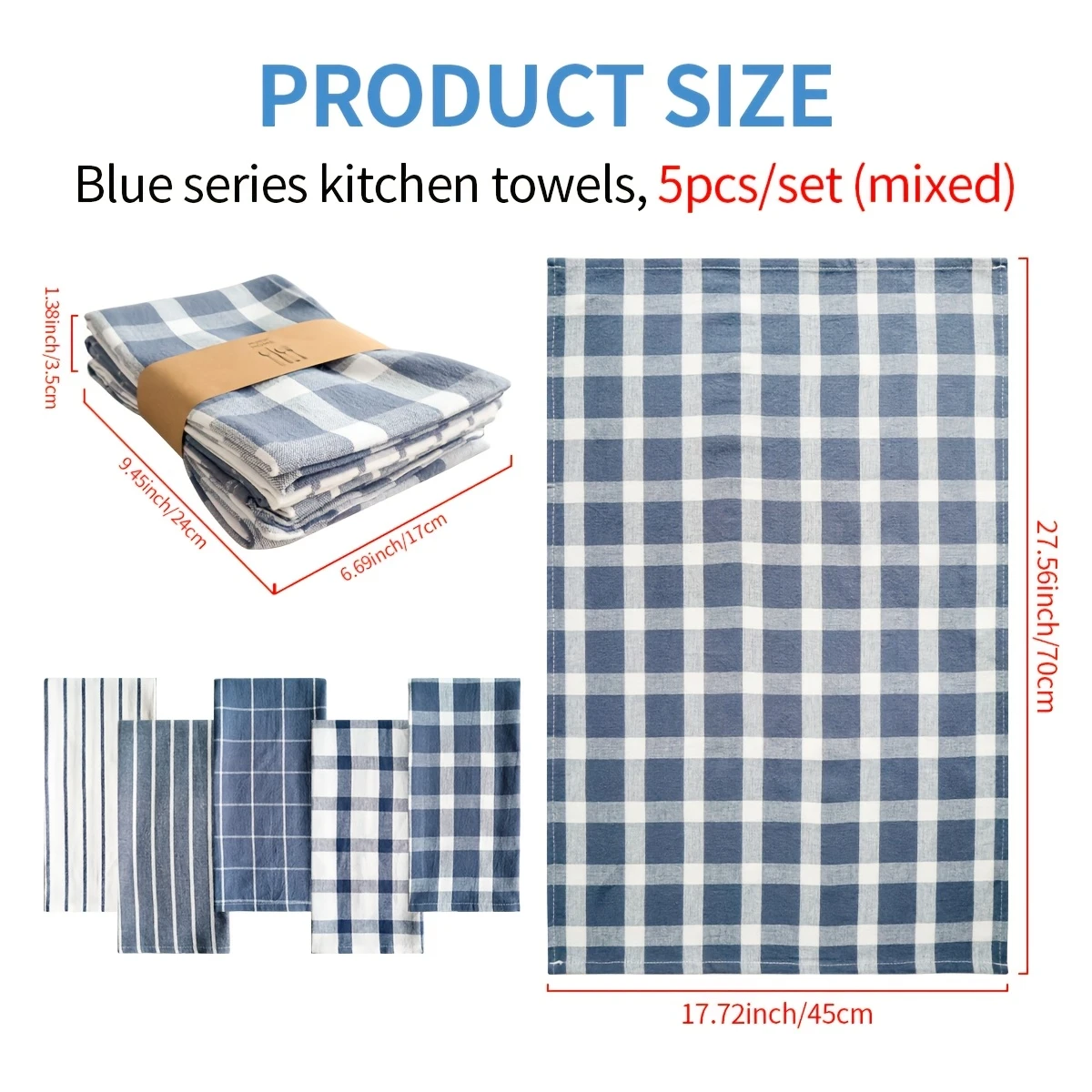 Blue Series Kitchen Towel Set - Image 2
