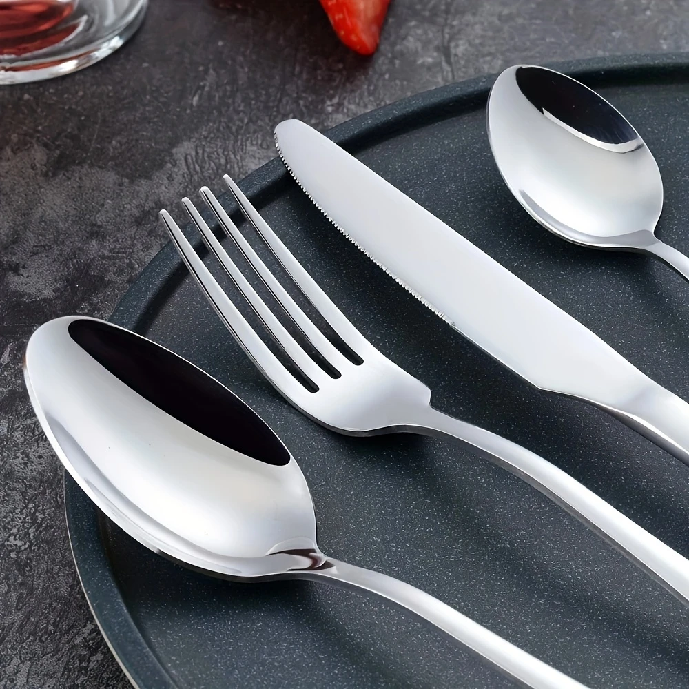 16pcs Stainless Steel Tableware Set - Image 2