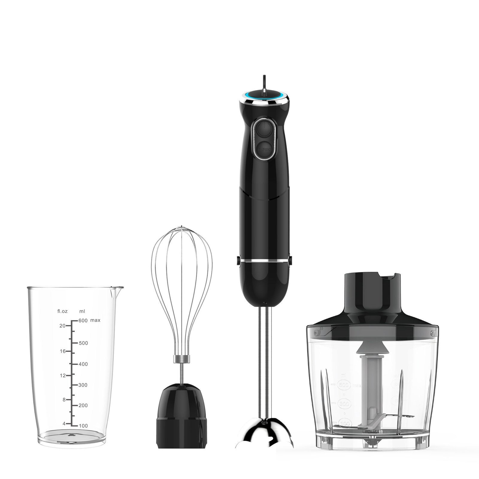 Handheld Hand Blender 1000W Immersion Blender Mixer with Attachments: Stainless Steel Blade With 6 in 1 Hand Blender - Image 3