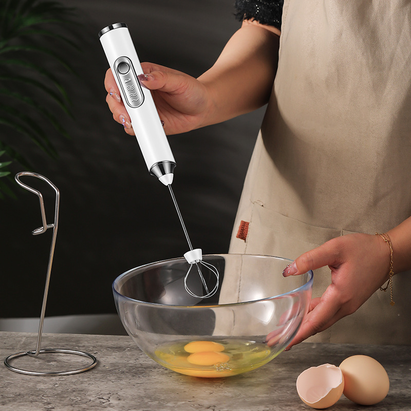 Electric Milk Foam Portable Egg Beater Handheld Coffee Egg Beater Foam Mixer Kitchen Household Milk Foamer - Image 2