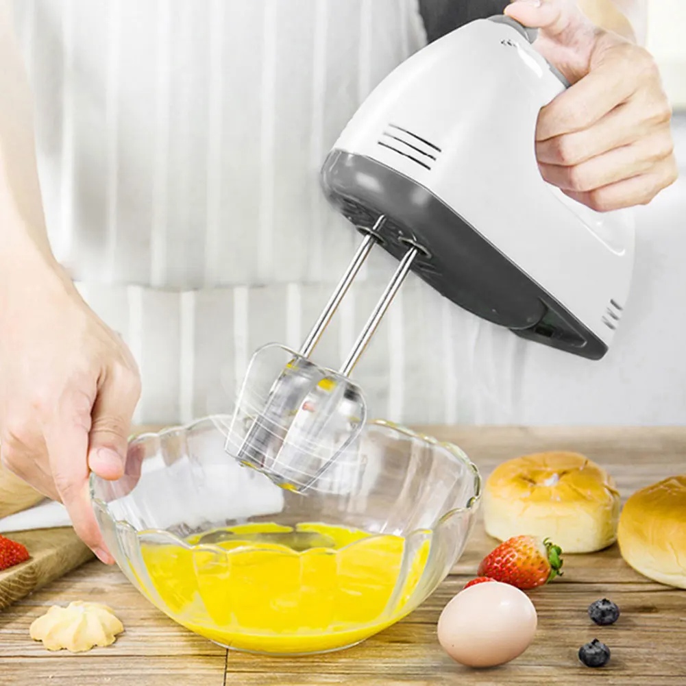 Electric Hand Mixer Kitchen Beater Spiral Whisk Stand Cake Baking Food Blender Egg Beater Cream Dough Hand Electric Mixer - Image 2