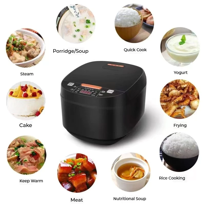 JoyVivre 5L Rice Cooker Smart Periuk Nasi Non Stick Pot Multifunction for 8 People - Image 4